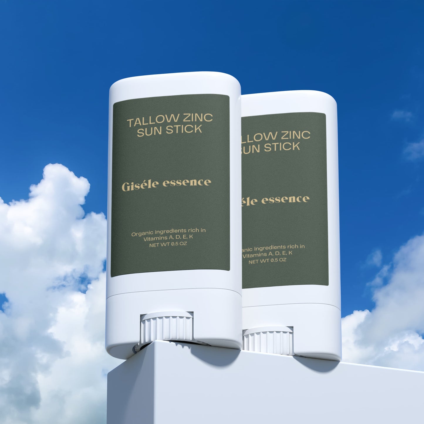 2 Pack Tallow Zinc Sun Stick