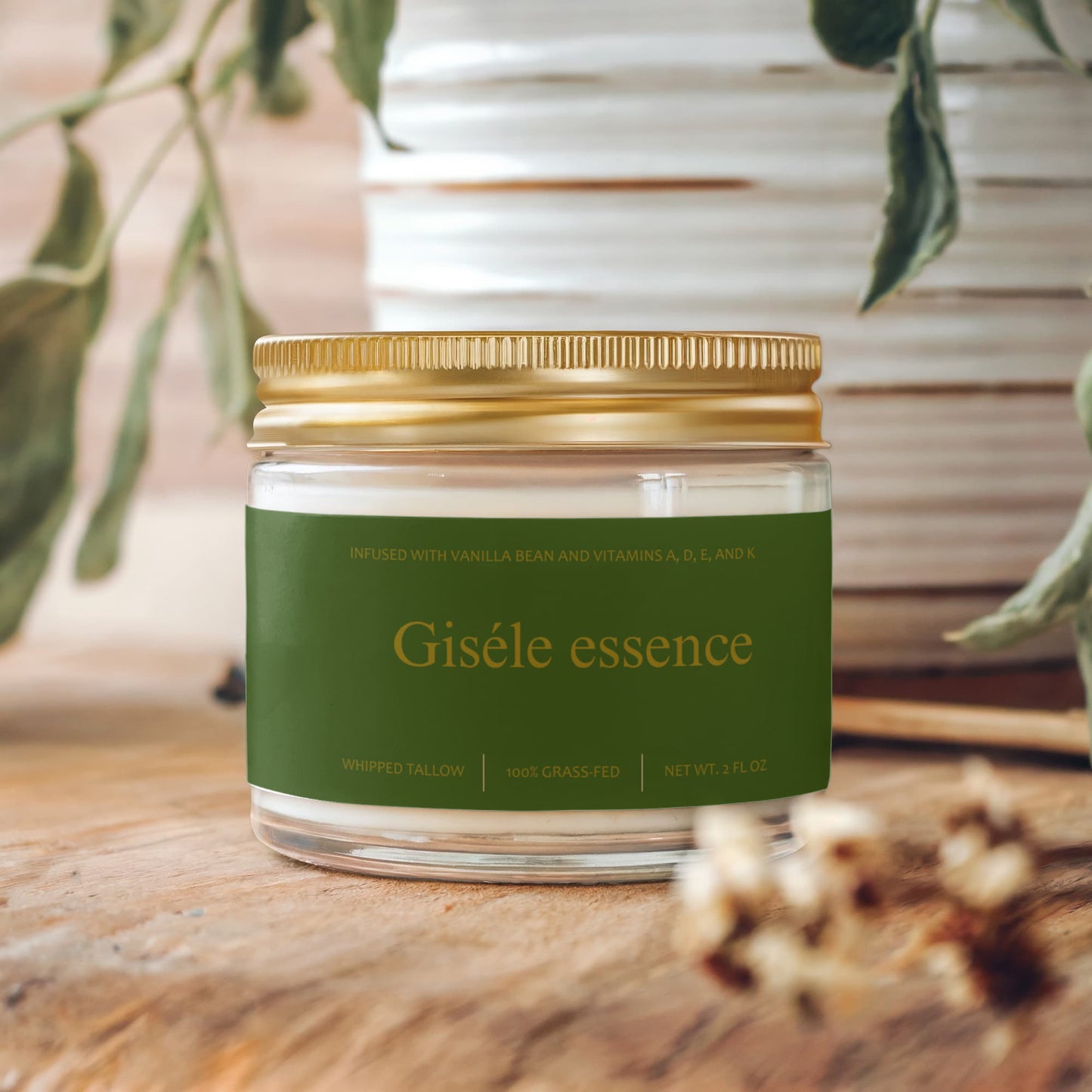 Whipped Grass-Fed Tallow Balm with Vanilla Bean
